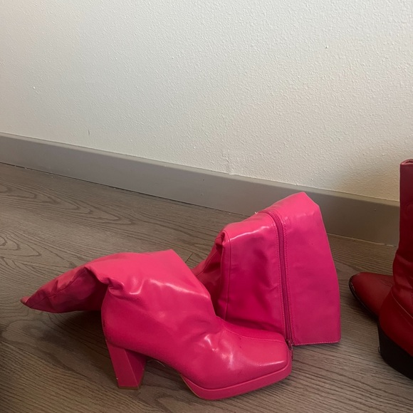 Pink Platform Boots Size 7.5 - Picture 3 of 3